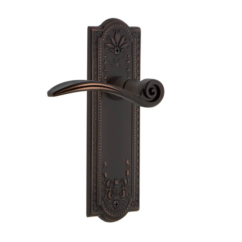 Nostalgic Warehouse Swan Passage Door Lever Set with Meadows Rose for
