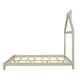 preview thumbnail 36 of 70, Wooden Platform Bed with Wood Slat Support, Modern Solid Wood Kids Bed Frame with House-shaped Headboard, No Box Spring Needed