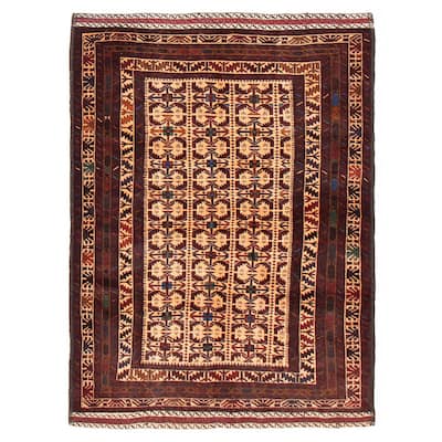 Teimani Beige Rug 4'1" x 6'1" - 4'1 x 6'1