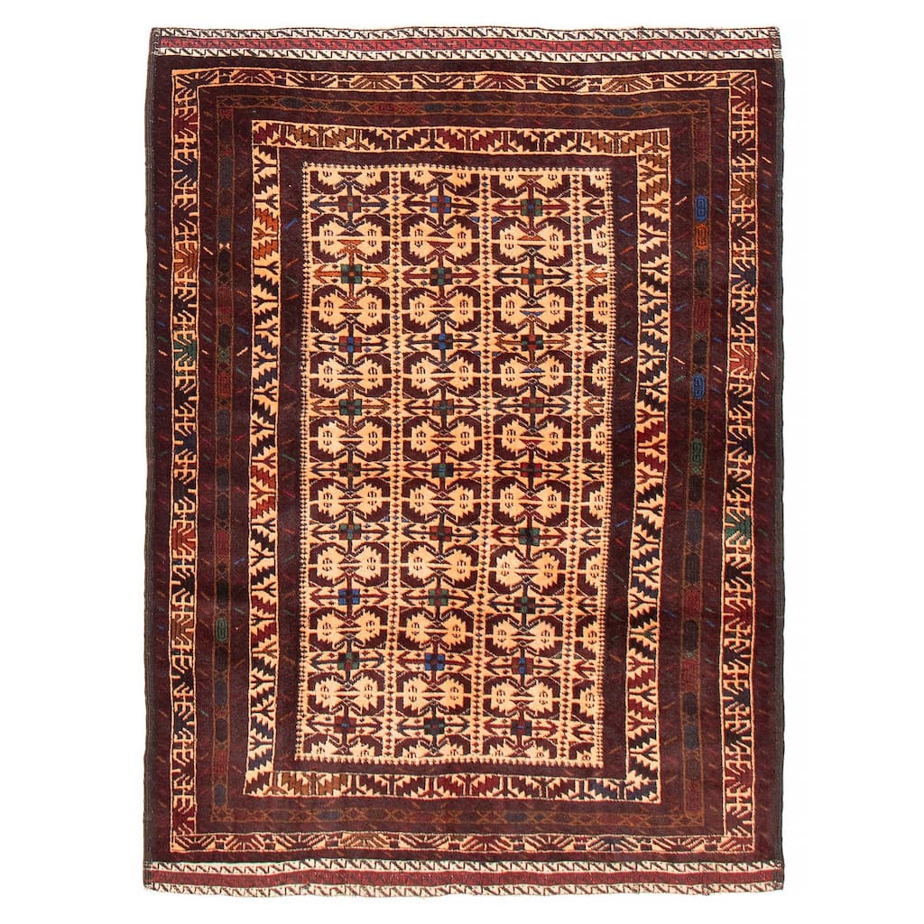 Teimani Beige Rug 4'1" x 6'1" - 4'1 x 6'1