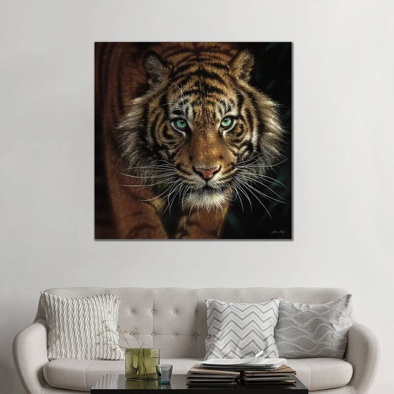 iCanvas "Eye Of The Tiger, Square" by Collin Bogle Canvas Print