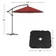 preview thumbnail 32 of 30, Pure Garden 10-Foot Offset Patio Umbrella with Square Base