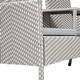 preview thumbnail 12 of 19, Furniture of America Lulu Patio Loveseat with Built-in Glass End Table