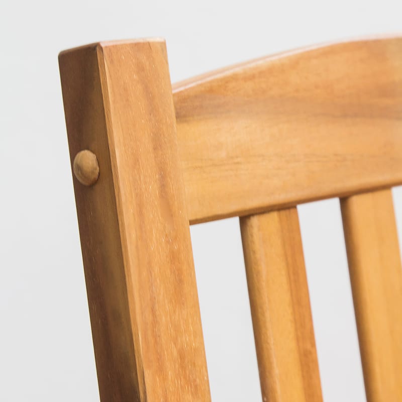 Cambridge Casual Alston 3-piece Teak Outdoor Rocking Chair Chat Set