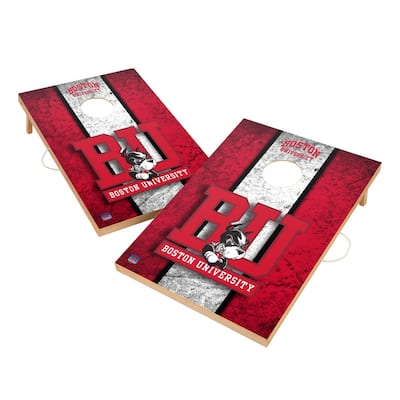 Vintage Boston University Terriers Regulation 2x4 Cornhole Set
