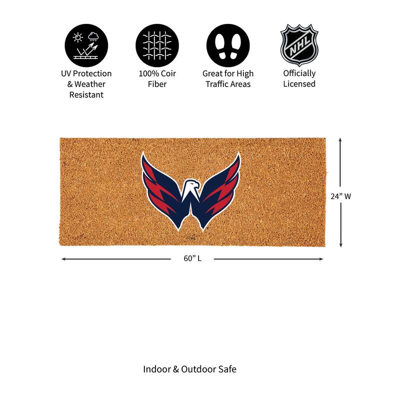 Washington Capitals Full Color Indoor/Outdoor Coir Mat