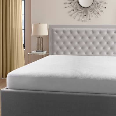Superior Hinsdale Hypoallergenic Cotton Waterproof Mattress Protector - White