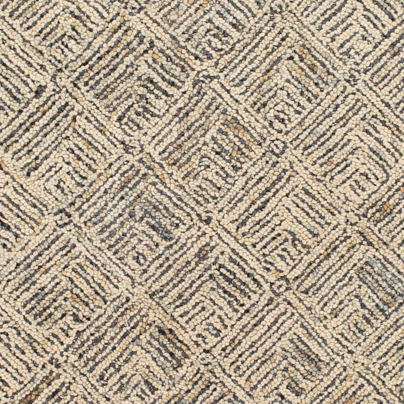 Puvah Bohemian Handmade Wool Area Rug
