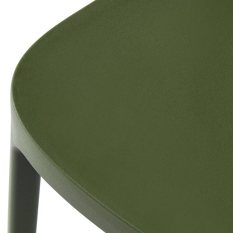 Frond and Form Modern Outdoor Patio Stacking Dining Side Chair (Set of 2)