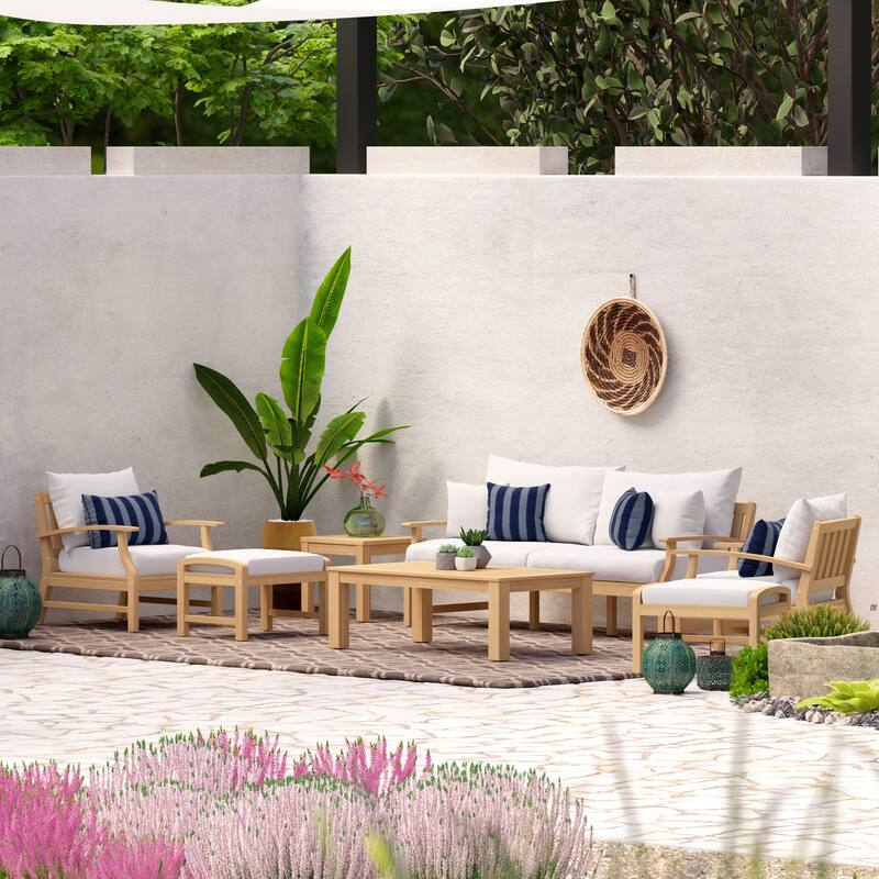 Kooper 7 Piece Sunbrella Outdoor Patio Sofa & Club Chair Set