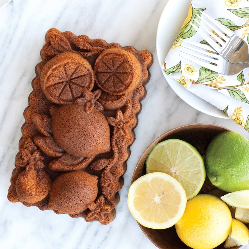 Nordic Ware Citrus Blossom Loaf Pan - Brown