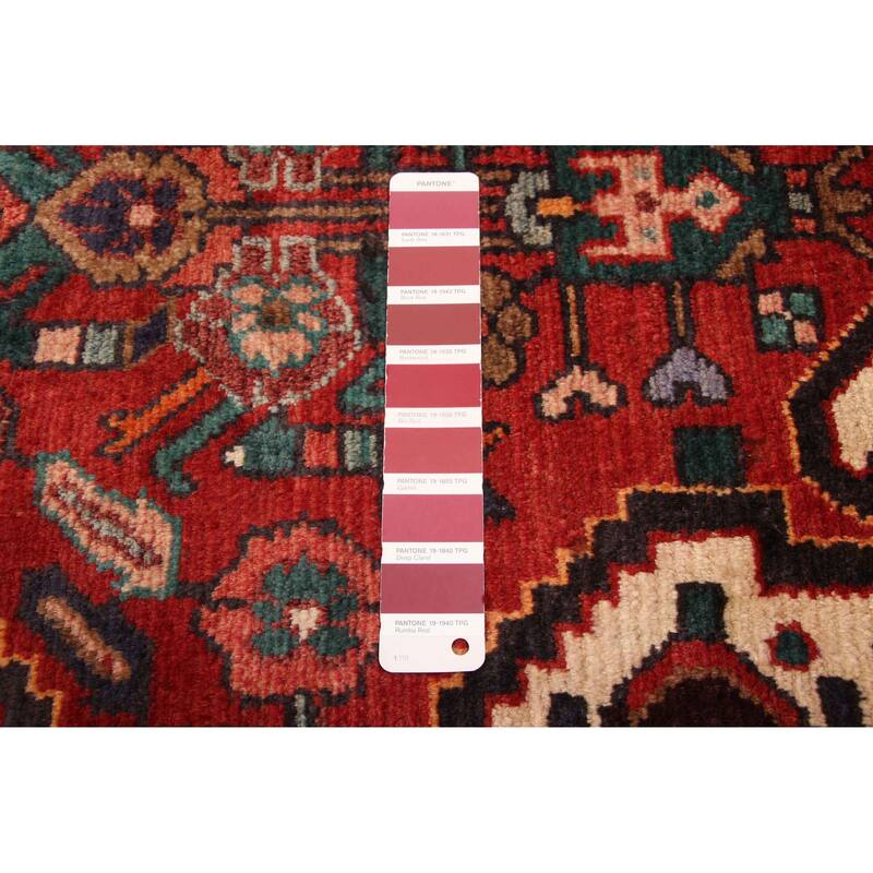 ECARPETGALLERY Hand-knotted Andelz Red Wool Rug - 4'3 x 7'10