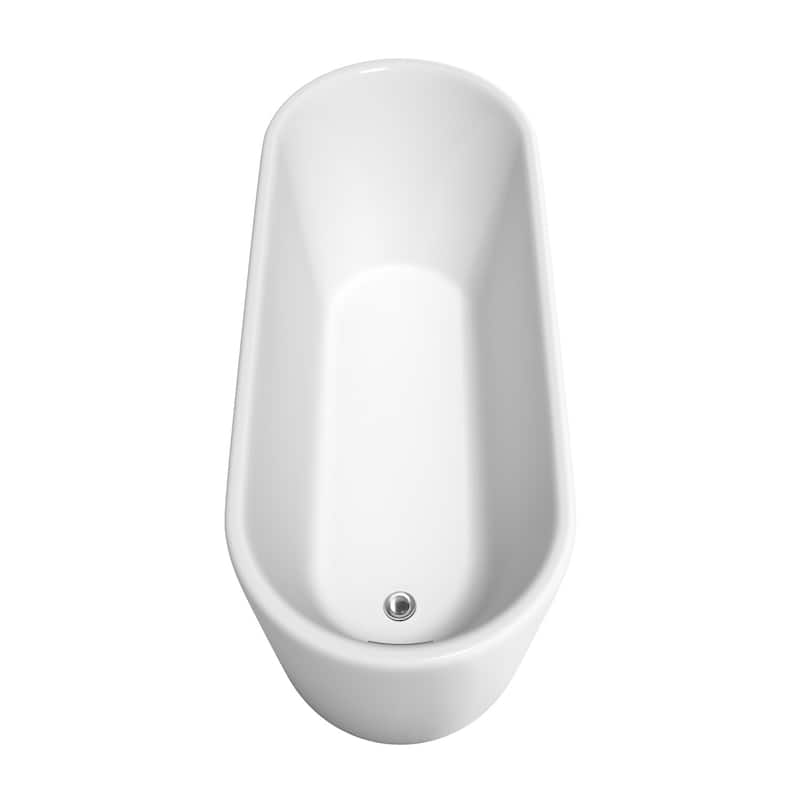 Wyndham Collection Ursula 67" Freestanding Soaking Tub with Tub Filler