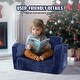 preview thumbnail 9 of 11, Foam Flannel Foldable Kids Sofa with Washable Cover - 40.94” L x 22.83” W x 12.60” H