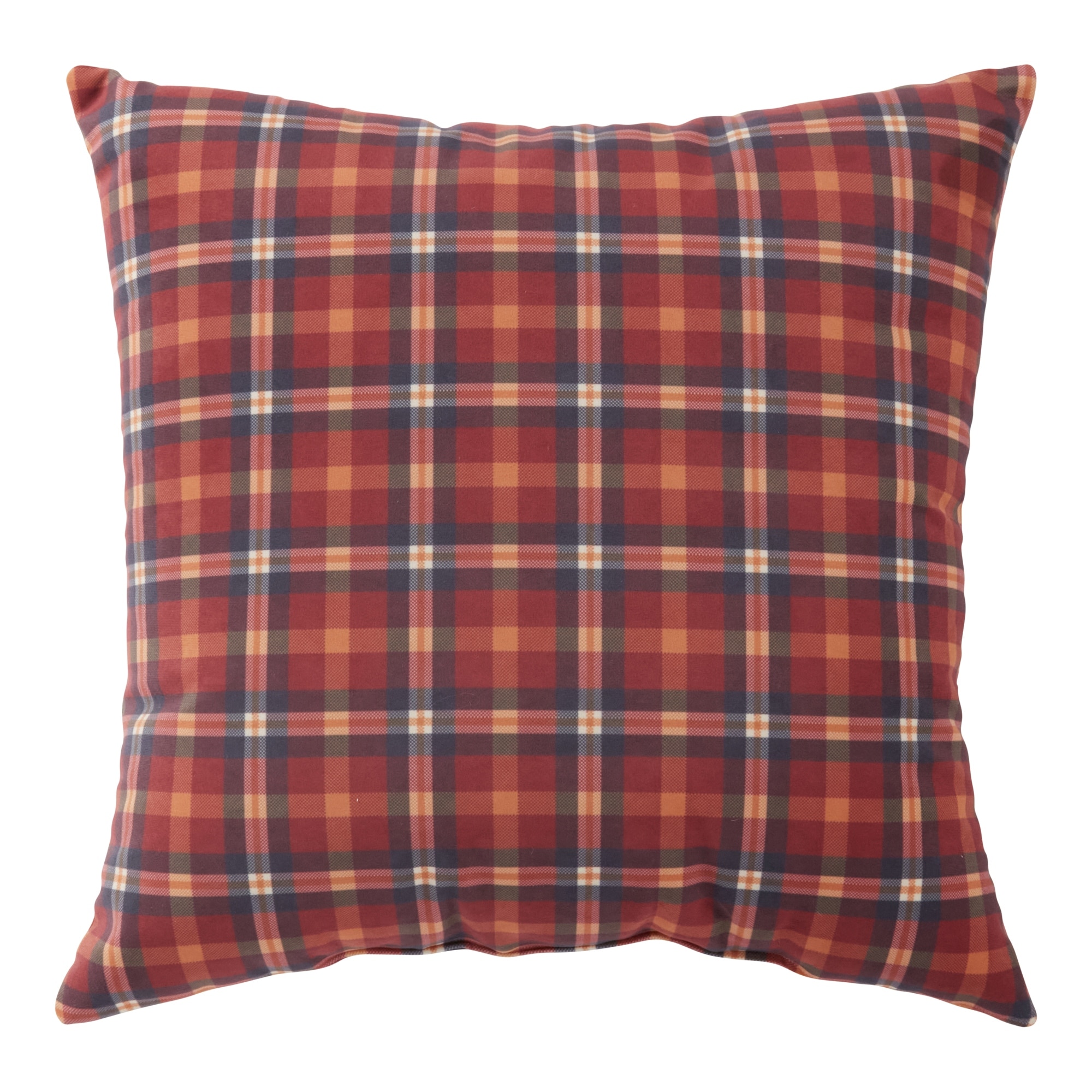 Durwood Plaid Fall Throw Pillow