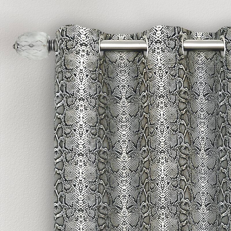 Python Grommet Window Curtain Panel