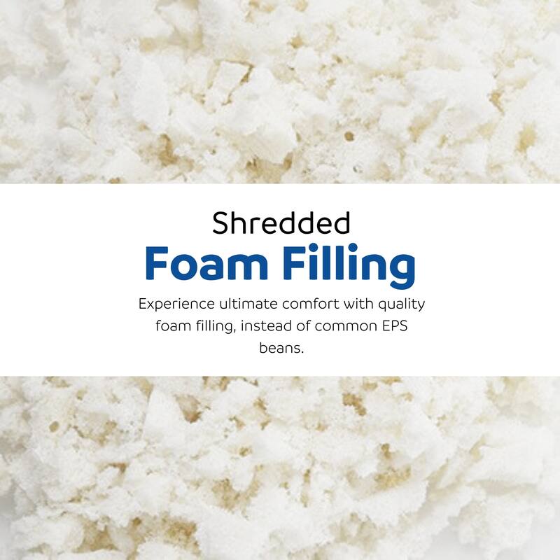Modern Soft Faux Fur Memory Foam Bean Bag with Armrest