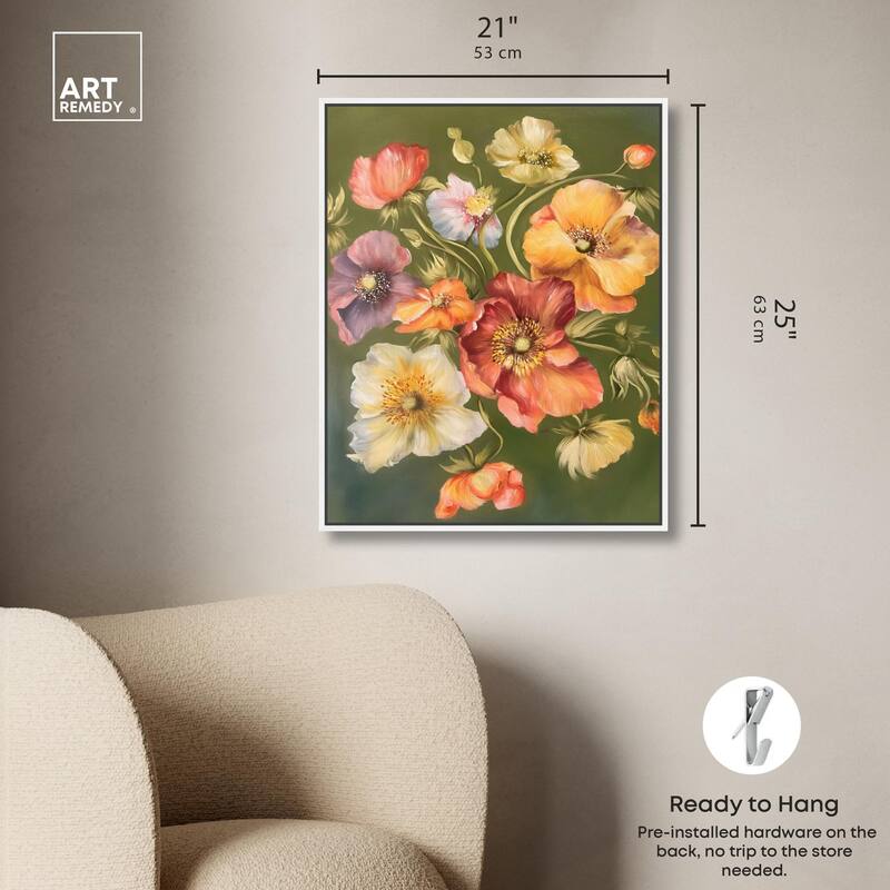 Twilight Tulips I Canvas by Art Remedy
