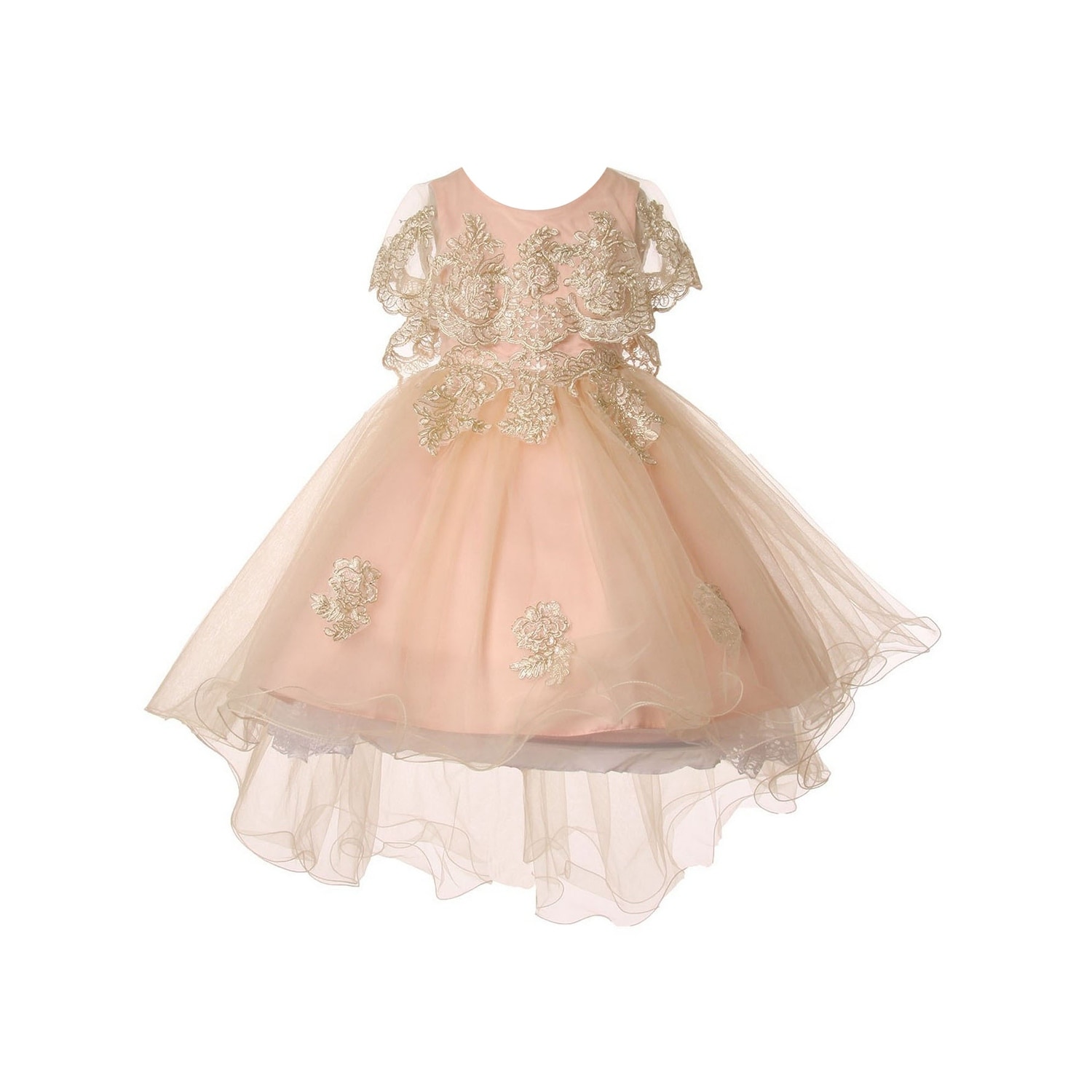 rose gold dresses for little girls
