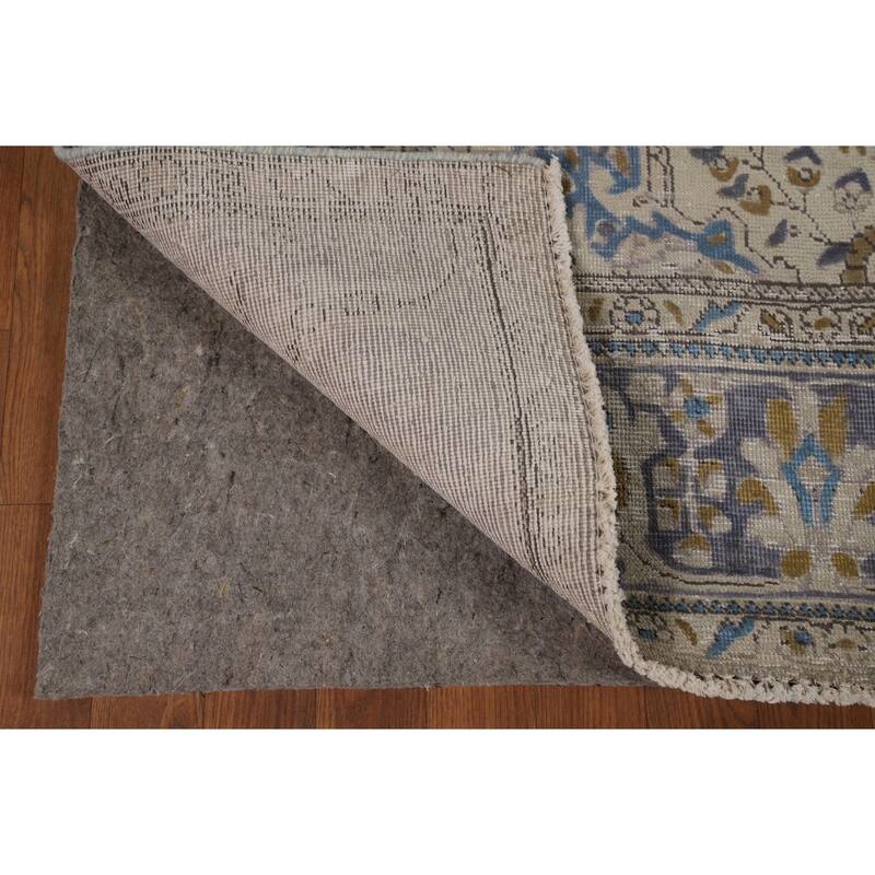 Floral Tabriz Persian Area Rug Hand-Knotted Bedroom Wool Carpet - 6'7"x 9'7"