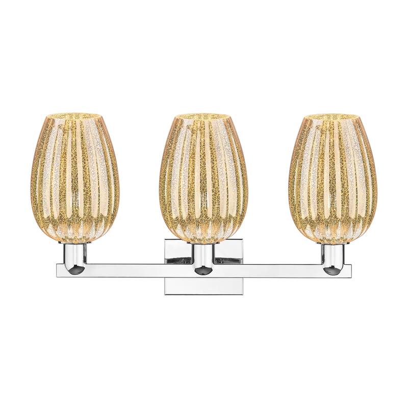 Innovations Lighting Downtown Urban - Preston - 3 Light 26" Flute Shade Bath Vanity Light