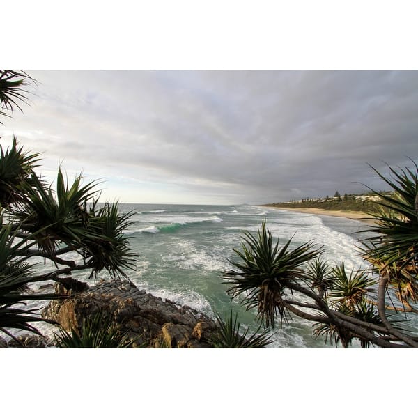 Shop Ocean And Beach Scene Canvas Wall Art Photograph Overstock 14399905