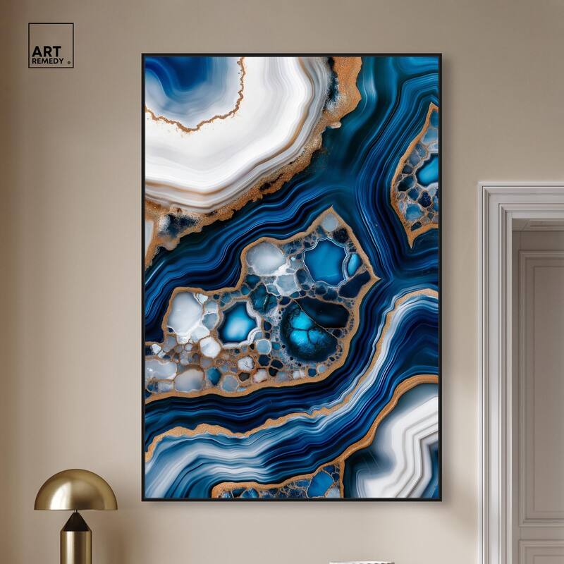Azure Alveoli I Canvas by Art Remedy
