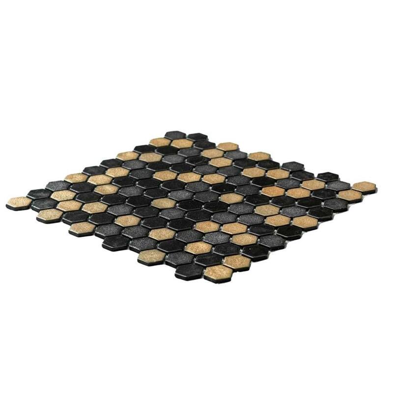The Tile Life Eterna Hex 1x1 Glass Floor, Wall & Backsplash Tile