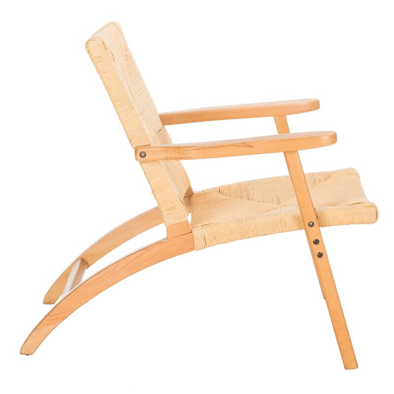 SAFAVIEH Takeyuki Natural Accent Chair - 33.5" x 24" x 31.9" - 33Wx24Dx32H