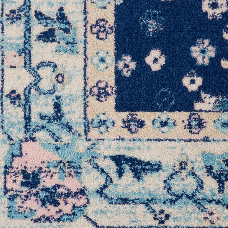 Nourison Tranquil Oriental Floral Medallion Area Rug