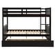 preview thumbnail 18 of 17, Full Size Bunk Bed with Ladder and Safety Rails