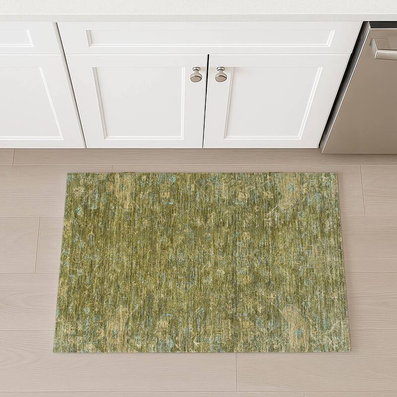 Machine Washable Indoor/ Outdoor Traditional Chelsea Chantille Rug