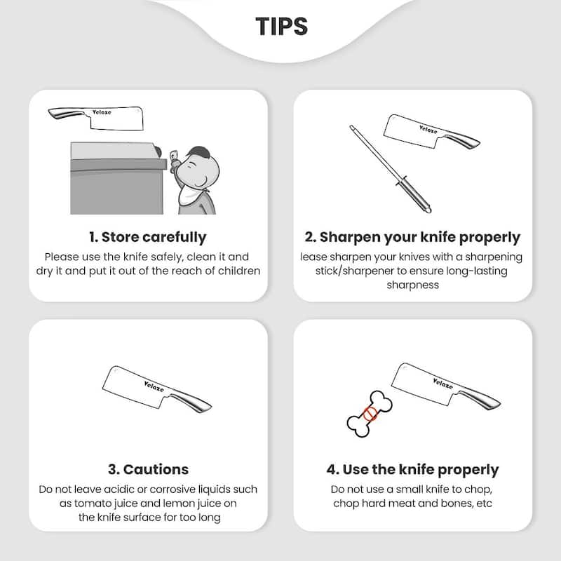 Velaze Aperol 8 pcs Knife Block Set with Storage