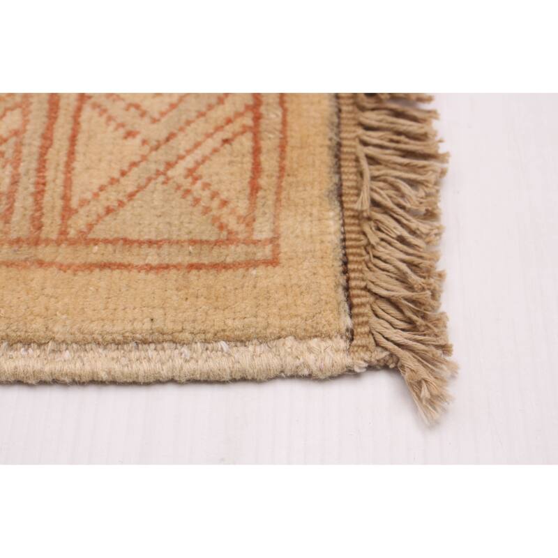 ECARPETGALLERY Hand-knotted Finest Peshawar Ziegler Beige Wool Rug - 7'8 x 9'8