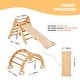 preview thumbnail 43 of 42, Wood Climbing Toy Set Pine 5-in-1 Play Gym for Kid's