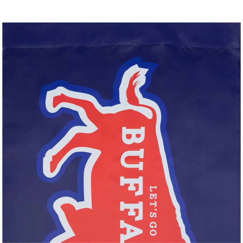 Red and White Let's Go Buffalo Outdoor House Flag 40" x 28"