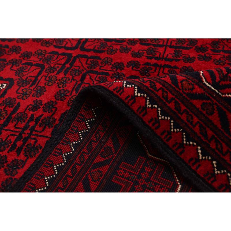 ECARPETGALLERY Hand-knotted Finest Khal Mohammadi Red Wool Rug - 4'11 x 6'9