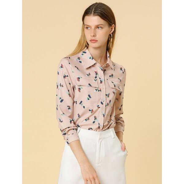 Shop Women S Casual Abstract Geometric Print Long Sleeves Point