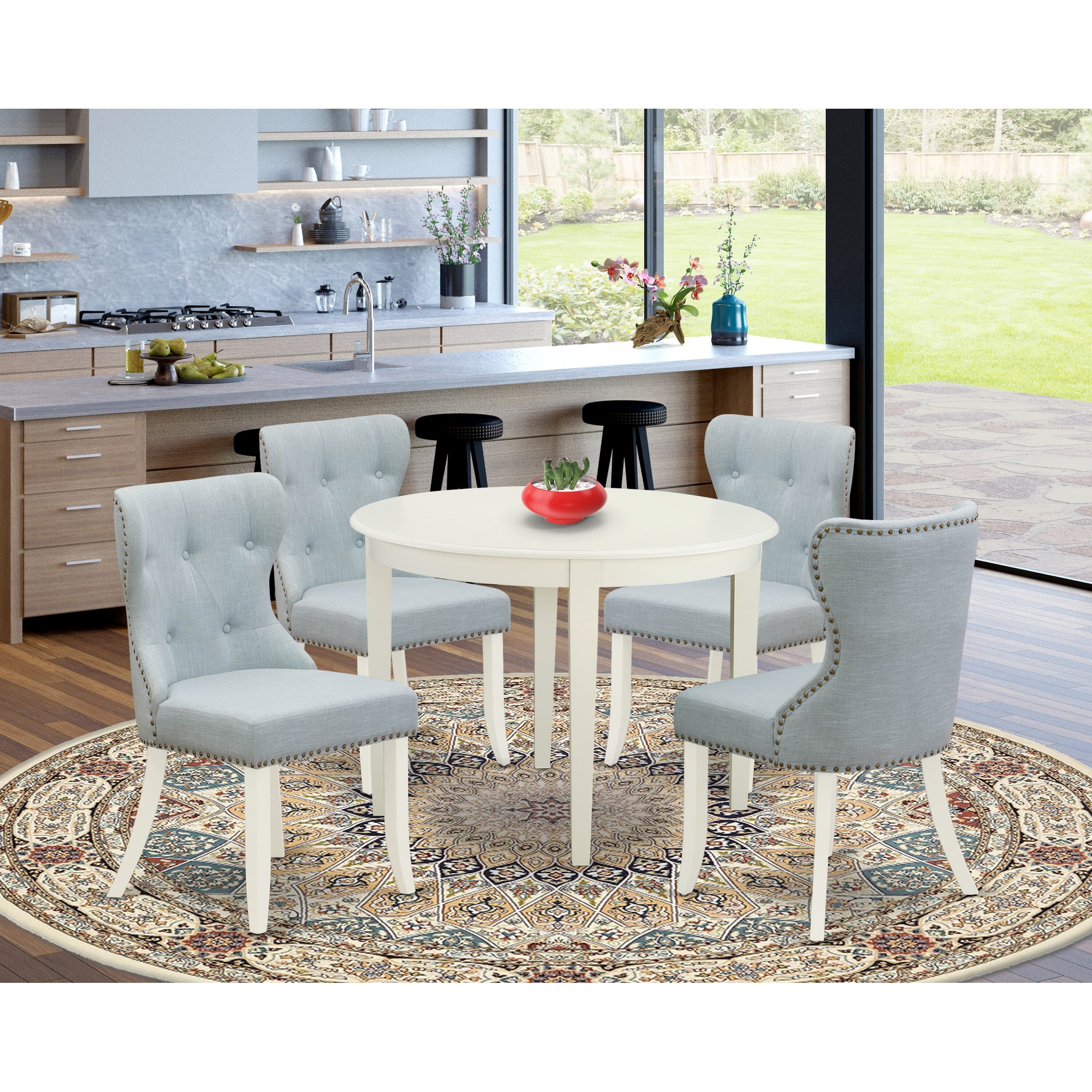 East West Furniture Dining Table Set a Kitchen Table and Baby