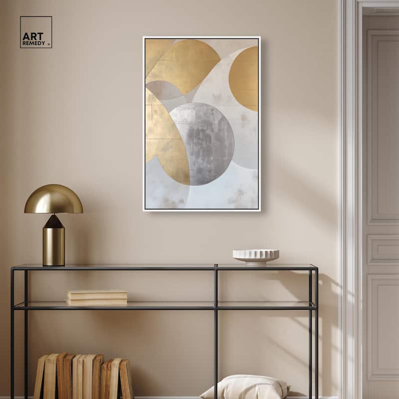 Golden Orb I Canvas by Art Remedy