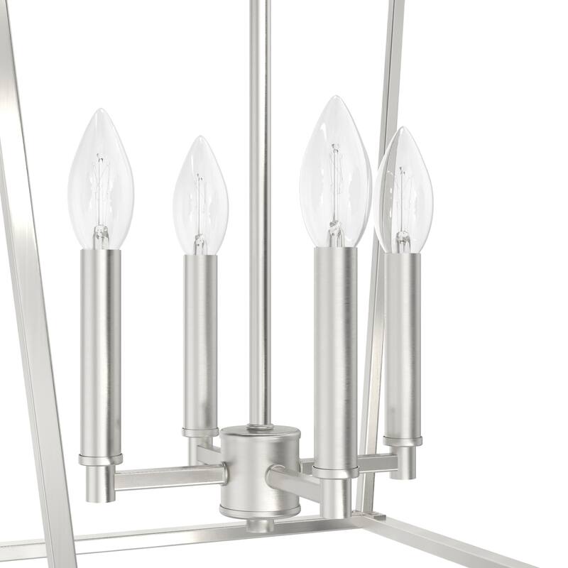 Hunter Laurel Ridge 18" 4-Light Lantern Pendant - Entry, Dining Room - Candle, Cage - Modern Farmhouse, Transitional