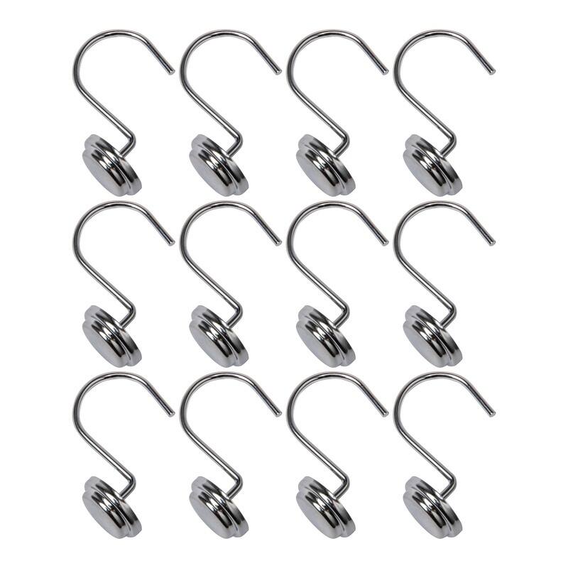 Utopia Alley Rust Resistant Metal Shower Curtain Rings for Bathroom, Set of 12