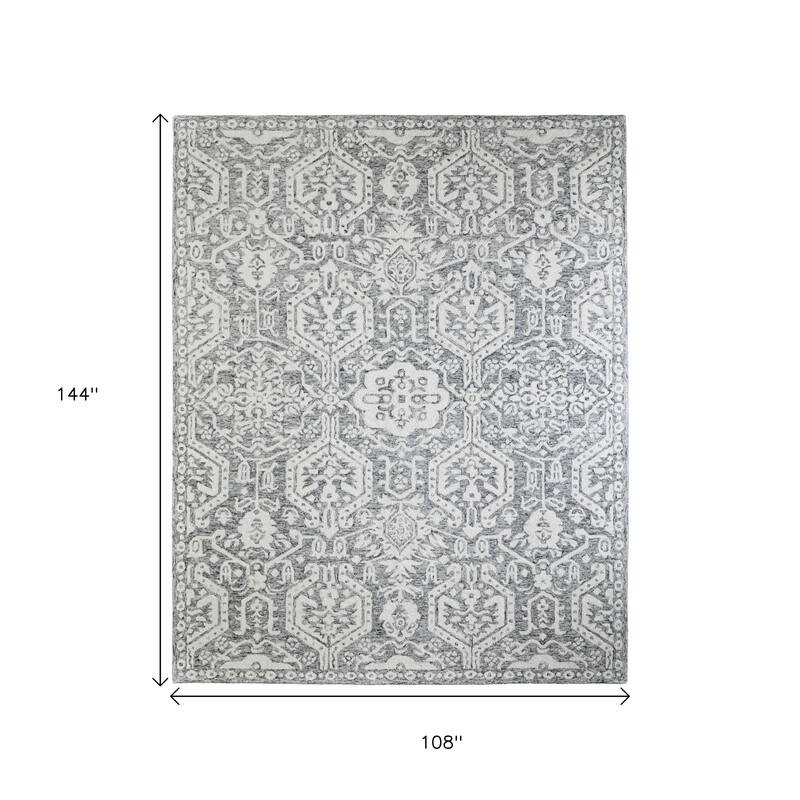 HomeRoots Geometric Casual Rectangle Area Rug