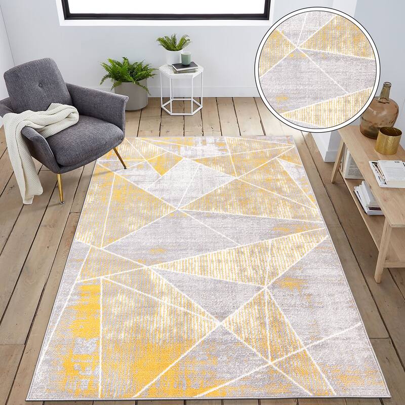 World Rug Gallery Geometric Modern Area Rug