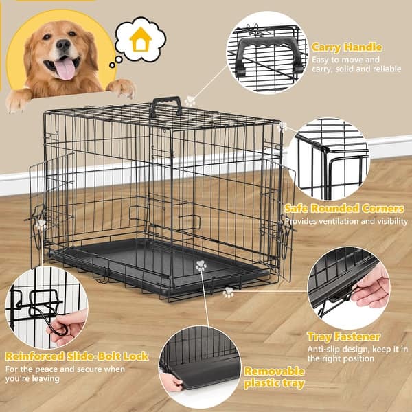 Cage A Chien Dog Crate With Divider Panel,24