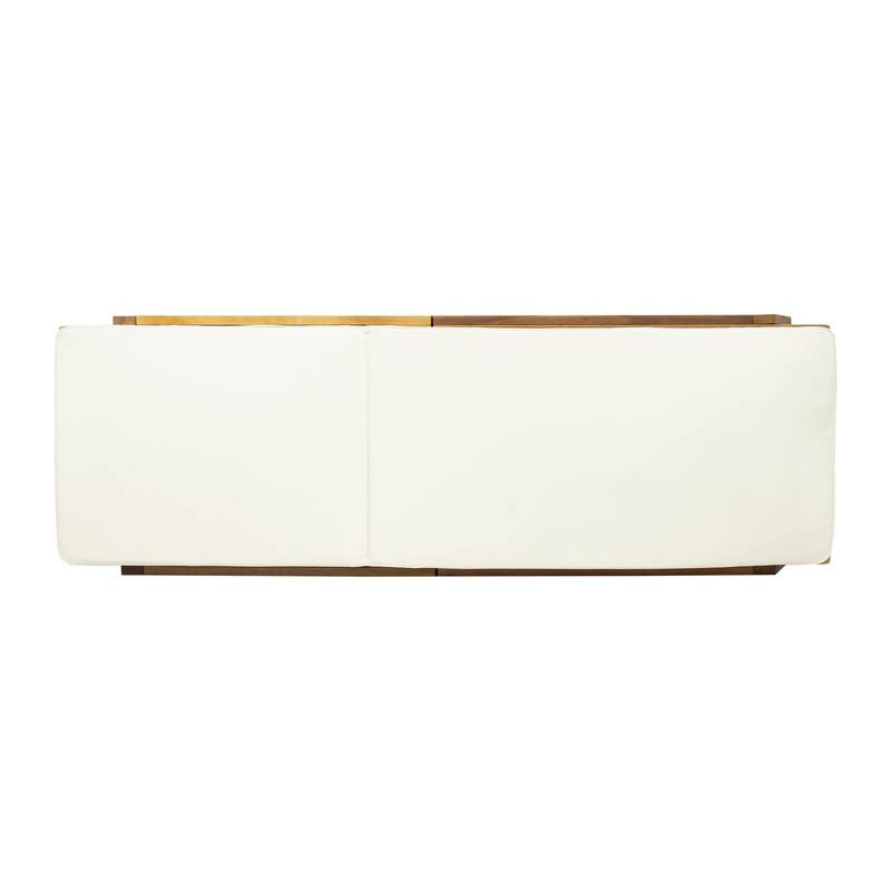 Maki Outdoor Acacia Wood Chaise Lounge and Cushion Set by Christopher Knight Home