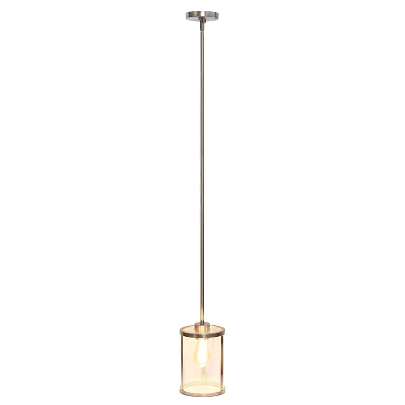 Asian Allure 9.25" 1-Light Pendant - Metal & Glass - Traditional Vintage Modern Lighting - 55