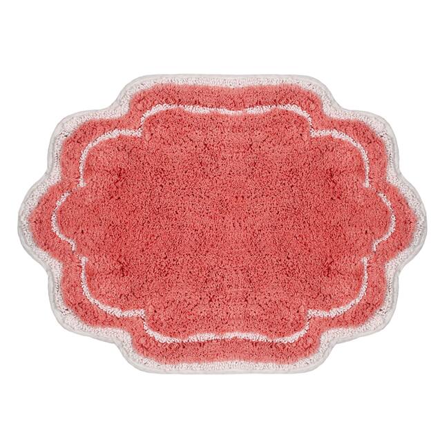 Home Weavers Allure Collection Absorbent Cotton, Machine Washable and Dry Bath Rugs
