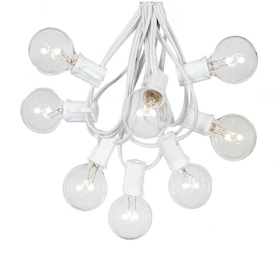 25 Foot G40 Outdoor Globe Patio String Lights - Set of 25 G40 Globe Bulbs