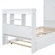 preview thumbnail 26 of 25, Twin Size Platform Bed with Storage Headboard and Footboard, Pull Out Shelves and Twin Size Trundle
